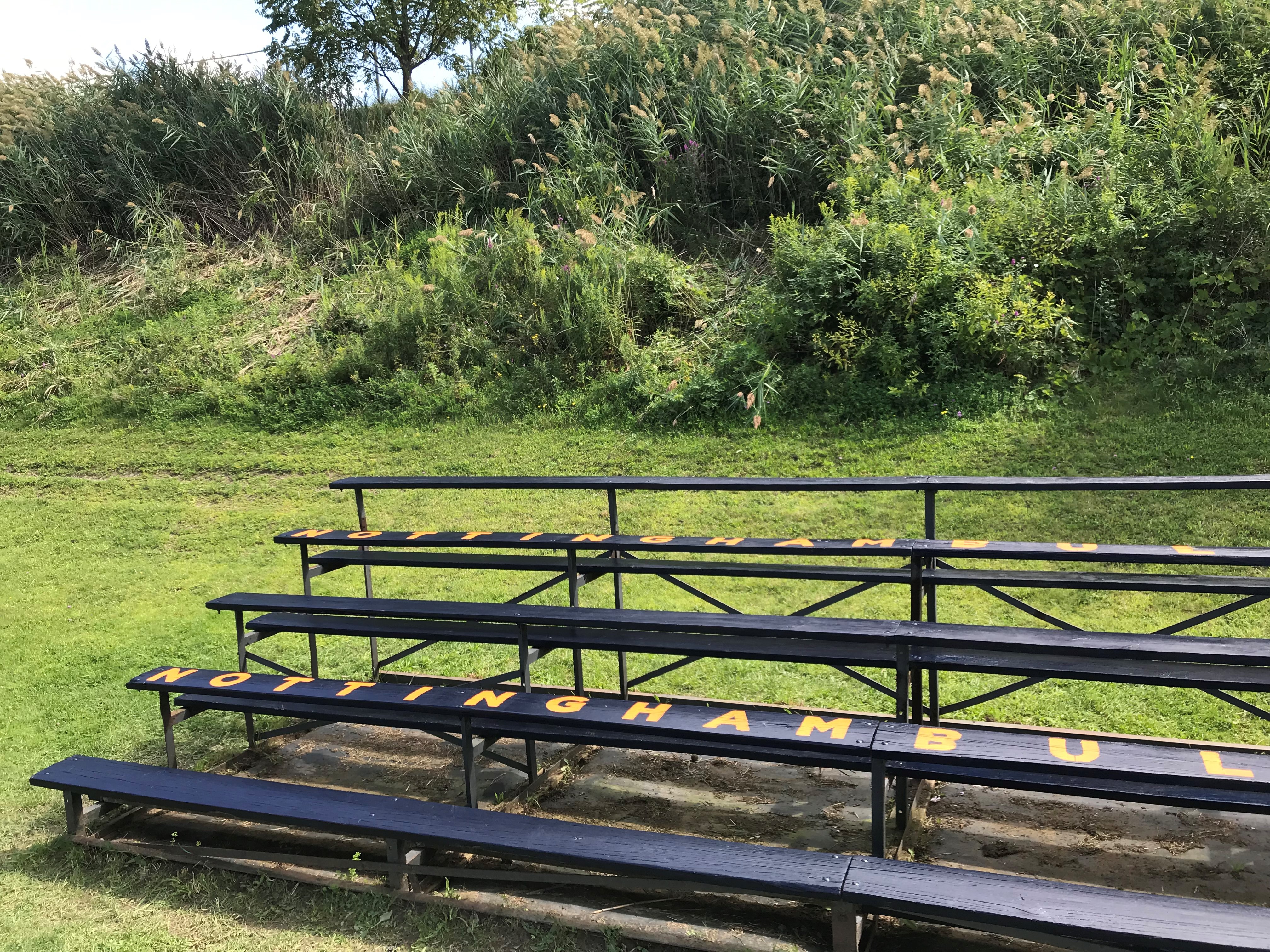 This is a photo of bleachers at Nottingham High School.