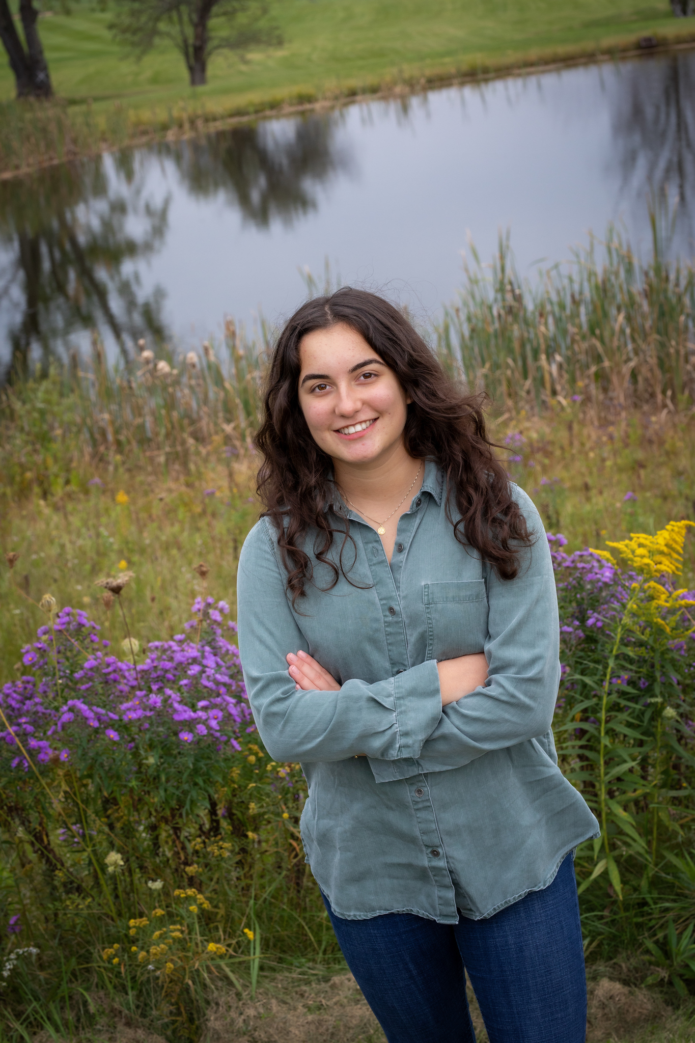 This is a photo of Corcoran Valedictorian Caroline Menon.