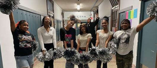 STEM at Blodgett Cheerleading Team Boosts School Pride