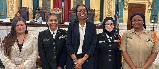 High School Girls Inspired by Women in Law Event